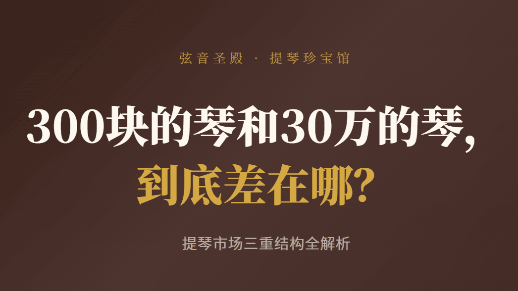 300块的琴和30万的琴, 到底差在哪?