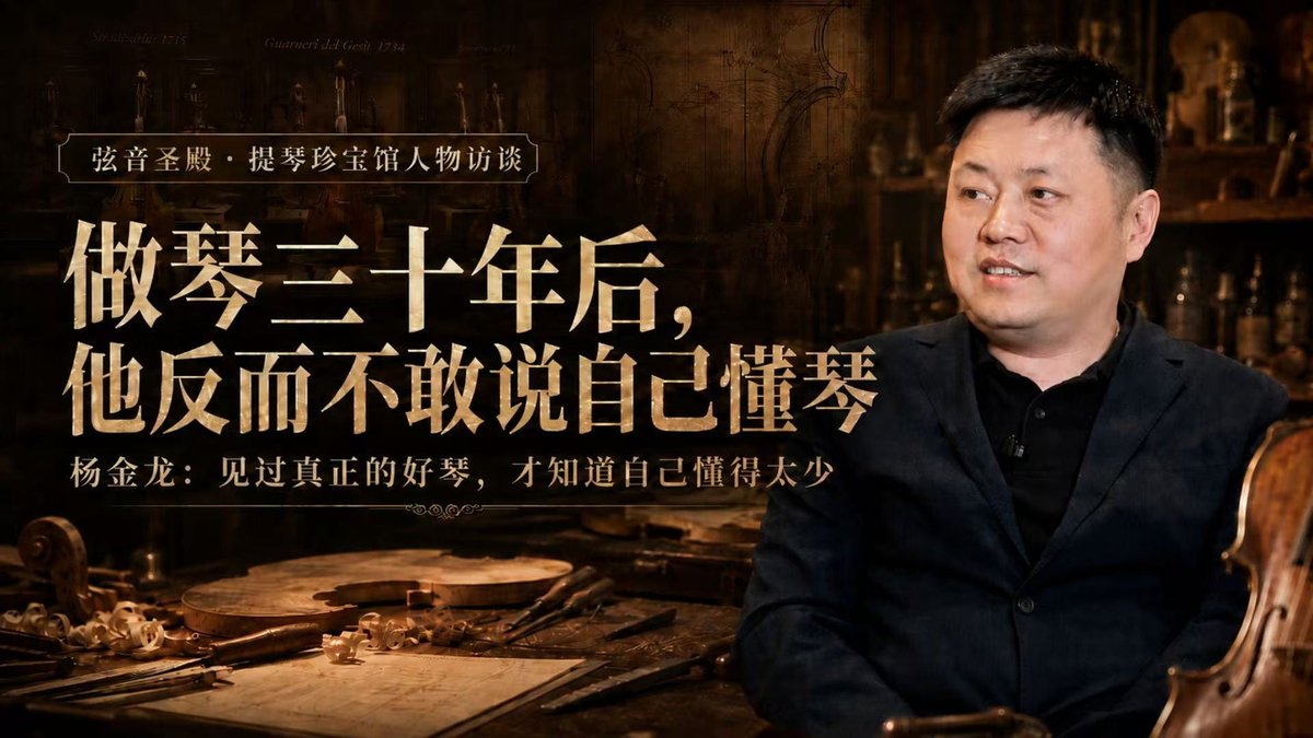 做琴三十年后,反而不敢说自己懂琴 杨金龙:少数蝉联VSA国际大赛的中国制琴师